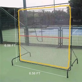 Tennis Rebound Net, Adjustable Tilt Angle Portable Outdoor Tennis Training Aid, Portable Tennis Rebounder Trainer for Indoor&Outdoor Training Suitable