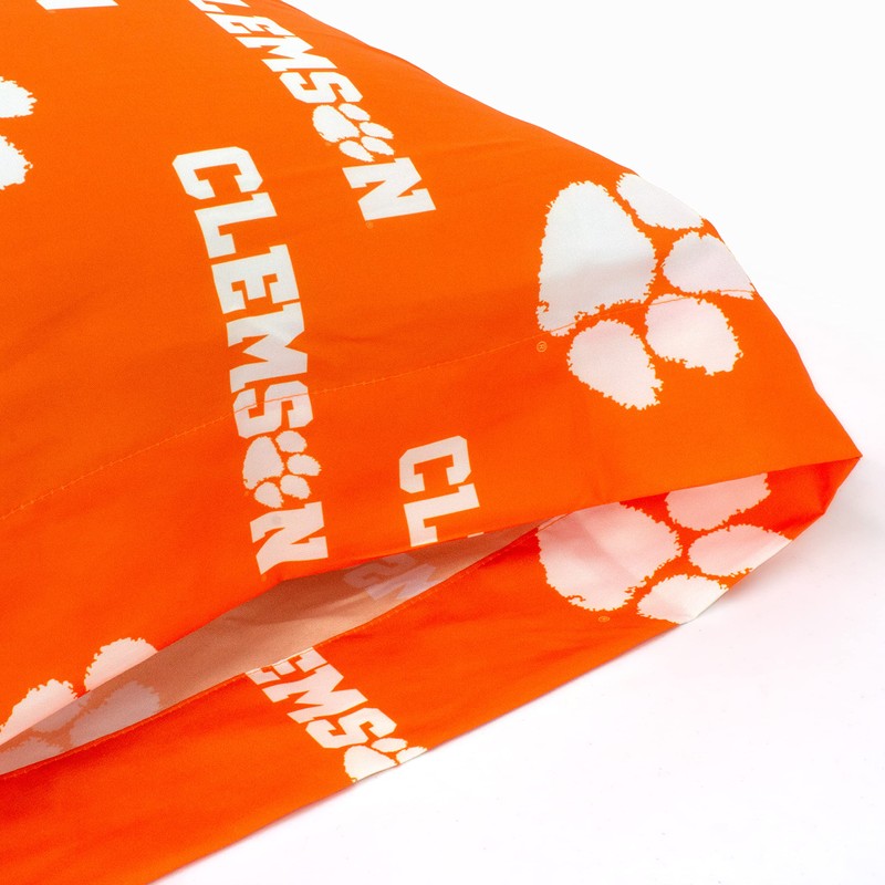 College Covers Clemson Tigers Pillowcase Pair - Solid (Includes 2