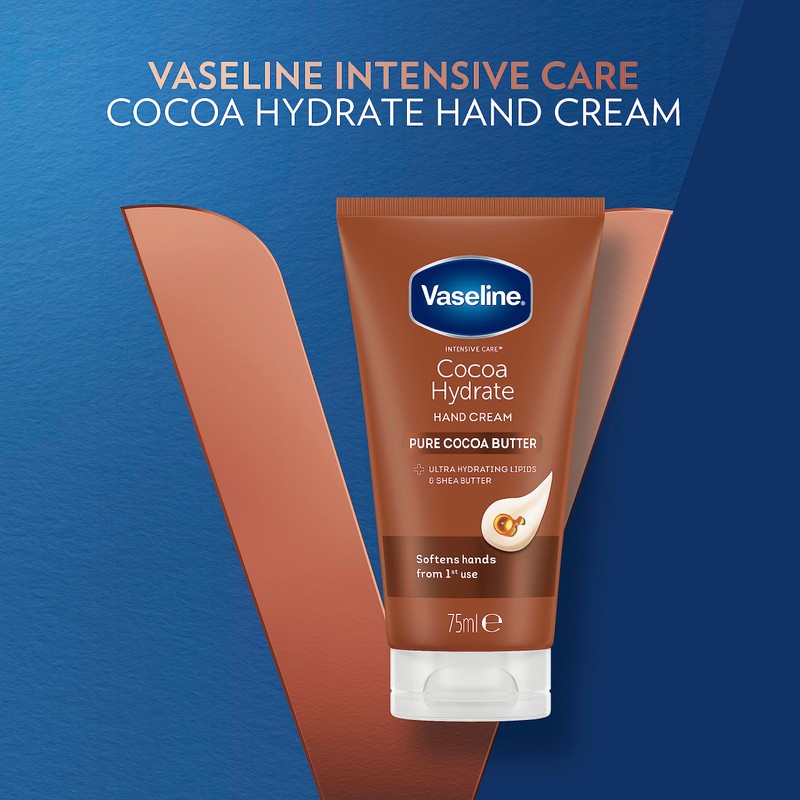 Vaseline Intensive Care Cocoa Hydrate moisturiser with ultra-hydrating lipids and