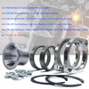 BIGLKNM Gasket & Torque Cones & Chrome Flange Kit with