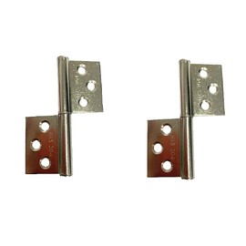 2 Piece Stainless Steel Hinge, 360 Degree Rotating Hinge, Symmetric Hinge, Unpluggable Hinge, Easy Separation of Door and Door Frame (3 inch)