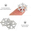 EXCEART 50pcs Snowflake Patches, Silver Iron On Patches, DIY Accessory