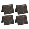 4pcs Vaccination Certificate Holder Marbling Waterproof PU Leather Vaccine Card