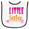 inktastic Little Sister, Younger Sister, Arrow, Sibling, Typography Baby Terry