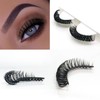 10Pairs 3d Russian, D Curl Lash Strips, 15mm Wispy Fake