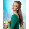 Easter Bunny Earrings for Women,Cute Pearl Rabbit Stud Hypoallergenic Spring