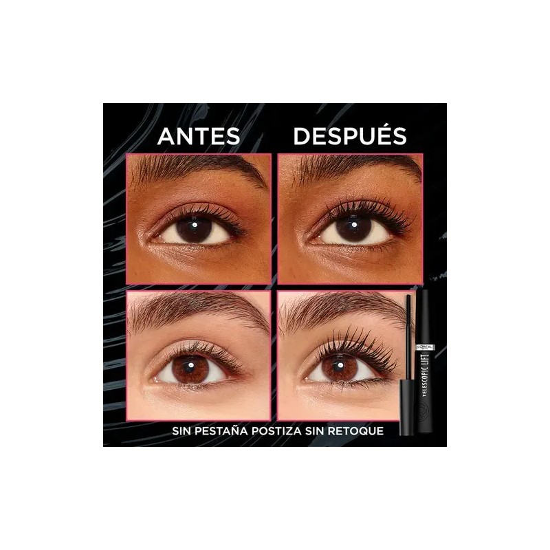 Mascara De Pestañas L'oréal París Telescopic Lift Black 100ml