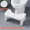 White 2 Pack Toilet Poop Stool, 7 Inch Height Squatting