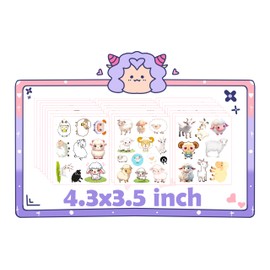 Yunahoo 240 PCS Sheep Temporary Tattoo Sticker Lamb Goat Farm Animals Theme Birthday Cute Class School Prizes Carnival Party Decorations Supplies Favors Stickers