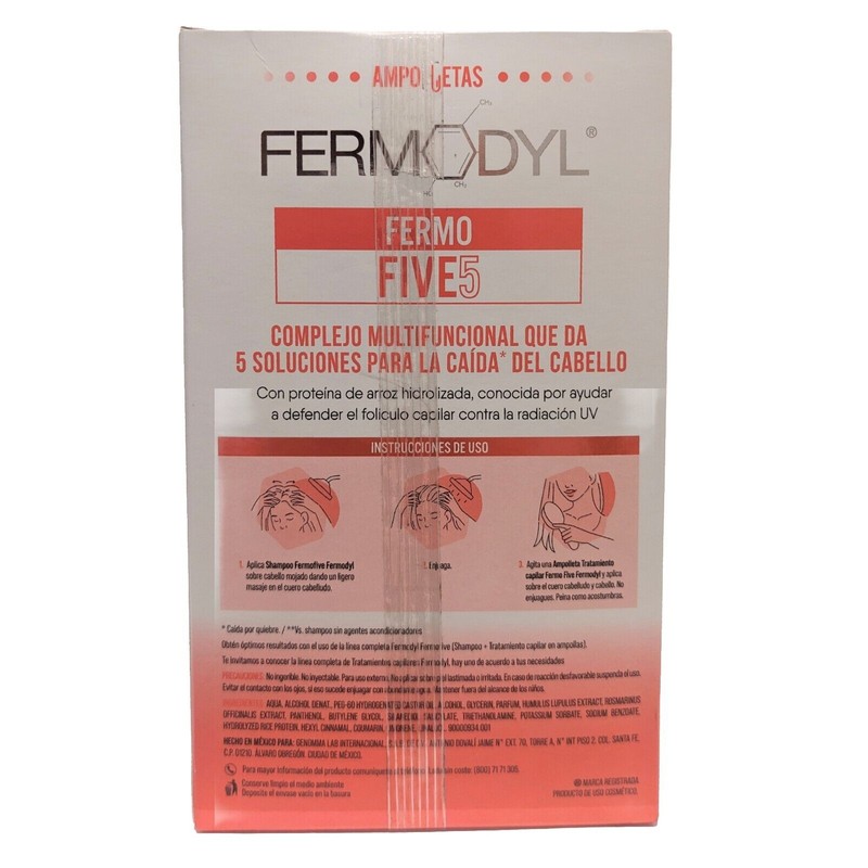 FERMODYL Fermo Five 5 Shampoo Helps prevent hair loss+ TRATAMIENTO