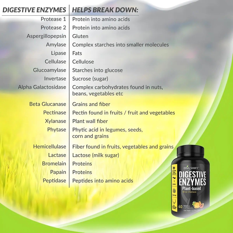Enzimas Digestivas Premium Probioticos Proteoliticas Eg E46 Sabor Sin sabor