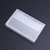 20 Slot Empty Storage Box for Nail Drills Transparent Acrylic