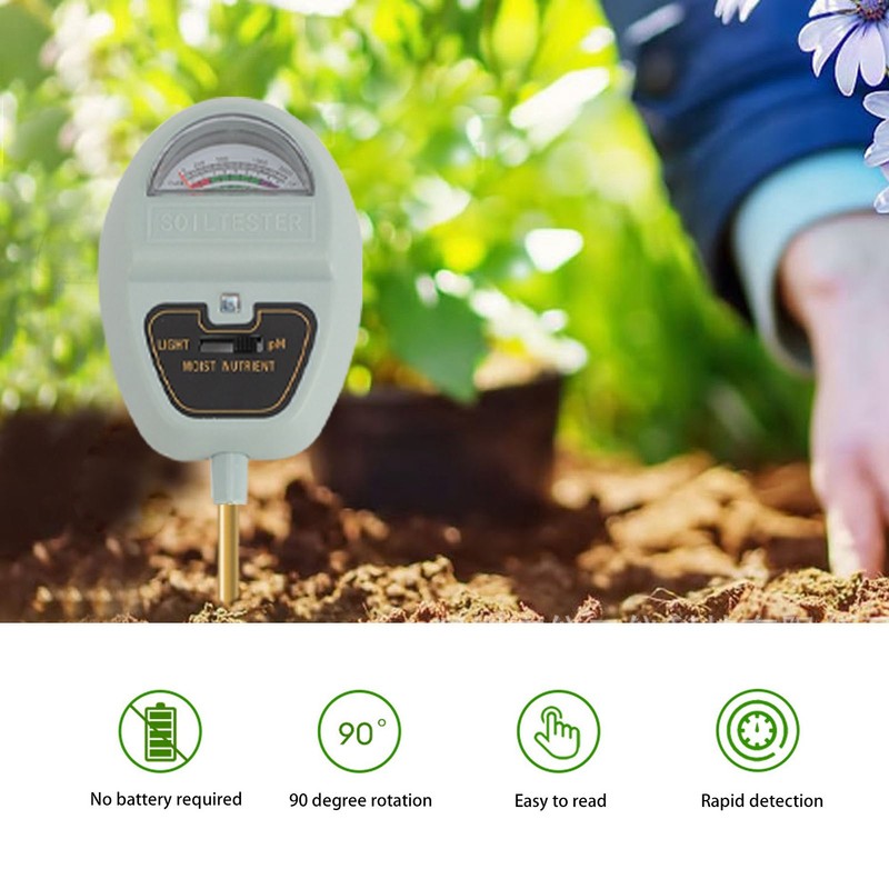 Soil Moisture Meter Professional High Sensitivity Accurate 4 in 1
