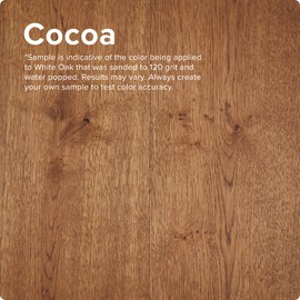 Rubio Monocoat Wood Stain & Finish 65 ft² - Cocoa | Oil Plus 2C | Quick-Dry, Eco-Friendly Linseed Wood Oil for Indoor Use, Includes Accelerator (Part B) | Protector | 130 ml