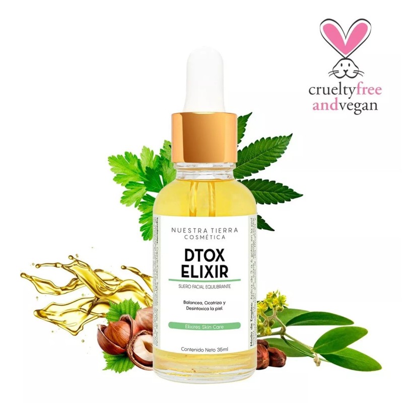 Nuestra Tierra Cosmética Dtox Elixir Suero Equilibrante Cutis Graso/mixto Acneico