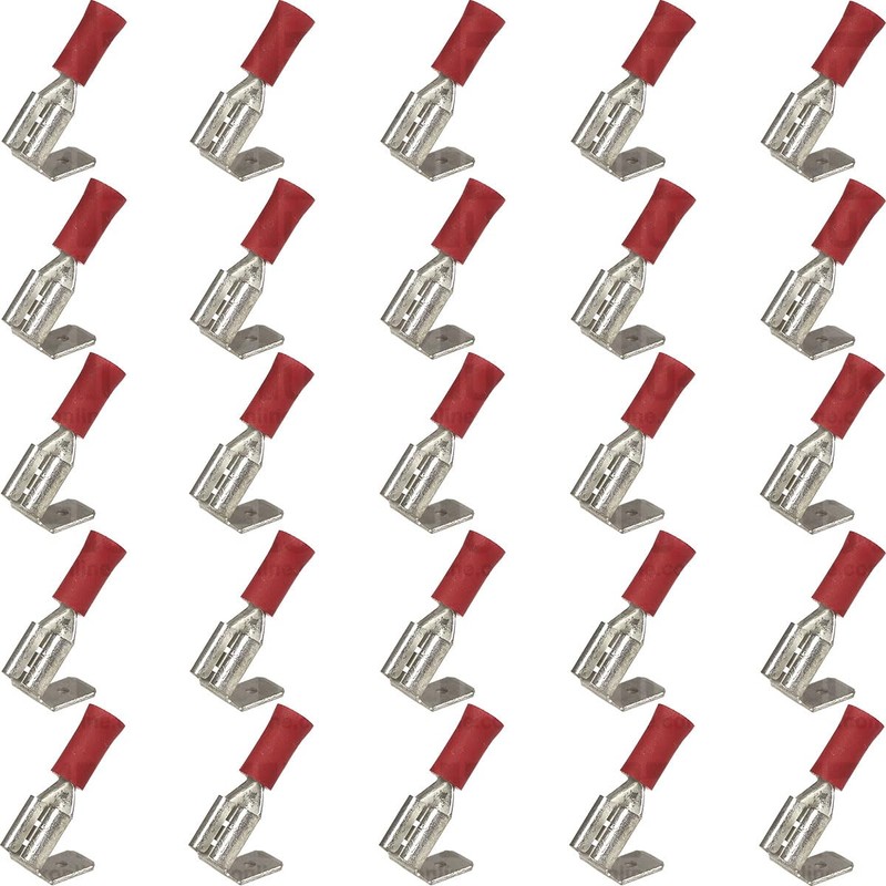 APUK 25 Piggy Back Red 6.3mm Spade Terminals Replacement for