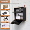 Metateel Wall Mounted Locking Mailbox with Outgoing Mail Slot, Secure