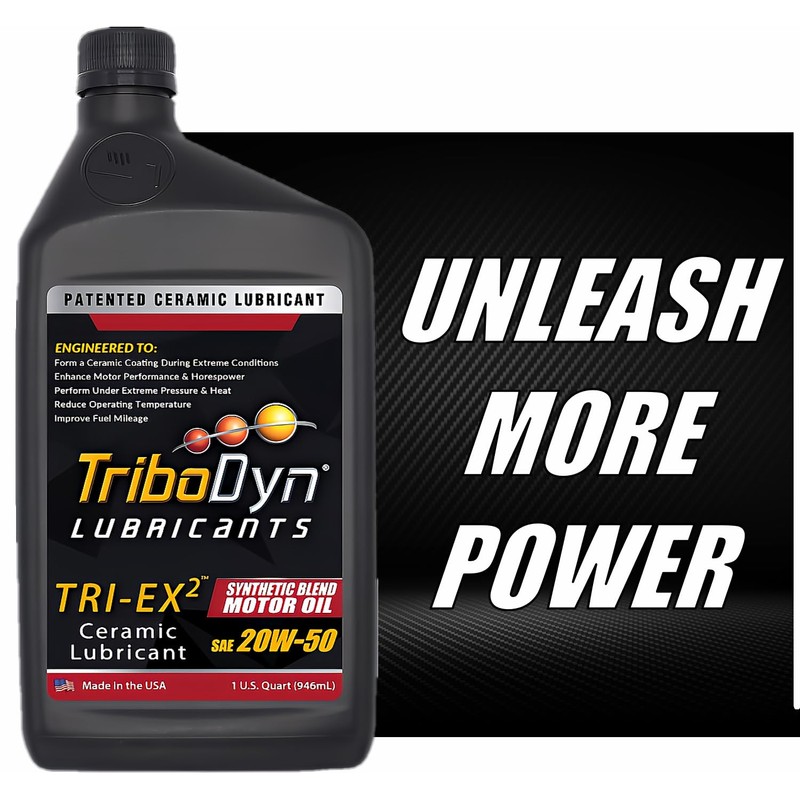 TriboDyn TRI-EX2 Synthetic Blend 20w50 Motor Oil with Ceramic Coating