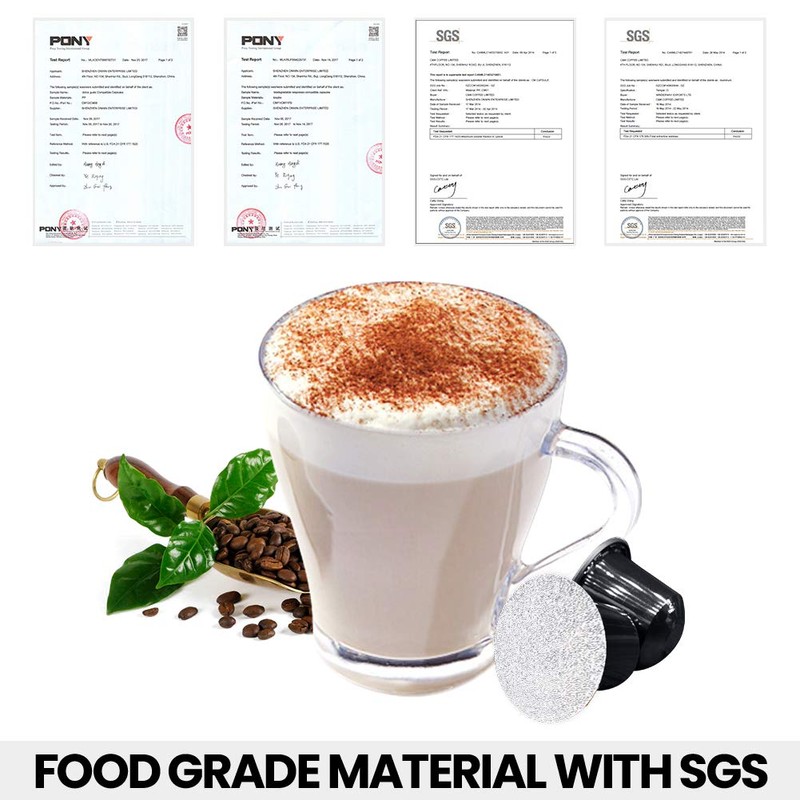 CAPMESSO Espresso Foils -Coffee Pod Seal Lids to Reusable Nespresso