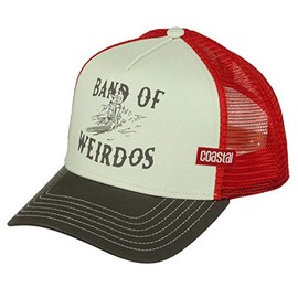 Coastal Trucker Cap HFT Band of Weirdos White/Olive/Red, Size: One Size, White