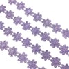 2 Yards 25mm Light Purple Daisy Flower Lace Trim Knitting