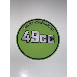 Unbranded 49cc 4 Stroke Motorized Engine Decal Green