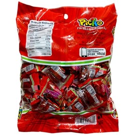 Picao Chi-Gomita Fresa - Gomita sabor fresa cubierta con dulce sabor tamarindo - 50 piezas - 600 g