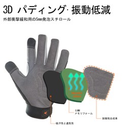 [Vgo...] Work Gloves, Synthetic Leather, Mechanic Gloves, Work Gloves, Synthetic Leather, Thin, Smartphone Compatible, Breathable, Washable, Multi-purpose, For Spring and Autumn, General Work, Repair, Garden Work (M, Black, SL7584)