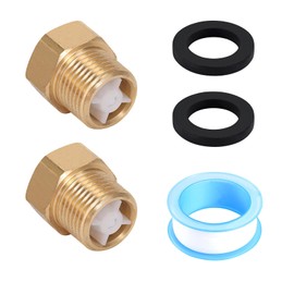 Pack of 2 Check Valves 3/4 Inch DN20 Brass Backflow Preventer with Internal Thread and External Thread 3/4 Inch Check Valve Waste Water Return Valve for Water Heater Water Pipe Washing Machine