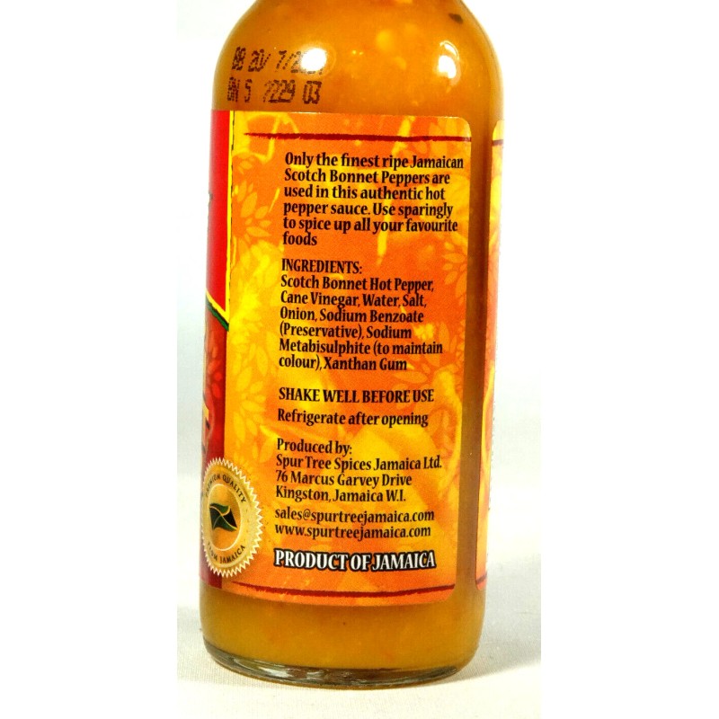 Spur Tree Crushed Scotch Bonnet Pepper Sauce Spur Tree Jamaican