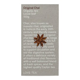Love Tea Original Chai Loose Leaf Tea, 100g