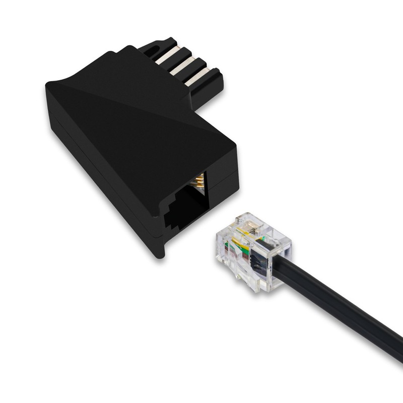 BIGtec TAE RJ11 Adapter TAE-F Male to RJ11 Female 6P4C