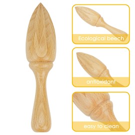 SHIDOW Wooden Citrus Reamer Lemon Hand Juicer, Wood Citrus Juicer for Kitchen Juicing Tool for Daily Home Drinks