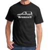 1984-90 Ford Bronco II Truck Classic Outline Design Print Tshirt