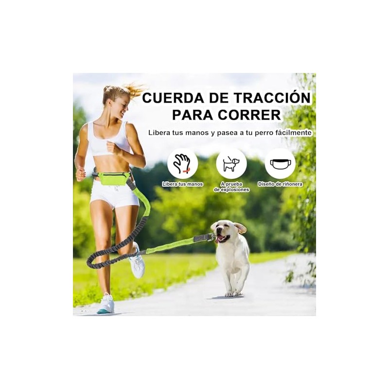 Correa Manos Libres para Perro, Correa para Correr con Perro,