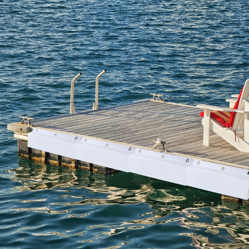 ORLANG 16" Dock Bumpers,PVC Dock Fenders with Stainless Steel Screws,Boat