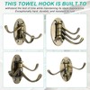 PATIKIL Swivel Wall Hooks Foldable Towel Hook Clothes Hanger Wall