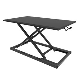 Stand Up Desk Store AirRise Adjustable Height Standing Desk Converter Monitor Stand (Black, 29")
