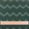 Namaste Trends Indian Handwoven 3 Yards Ikat Fabric, Emerald Green