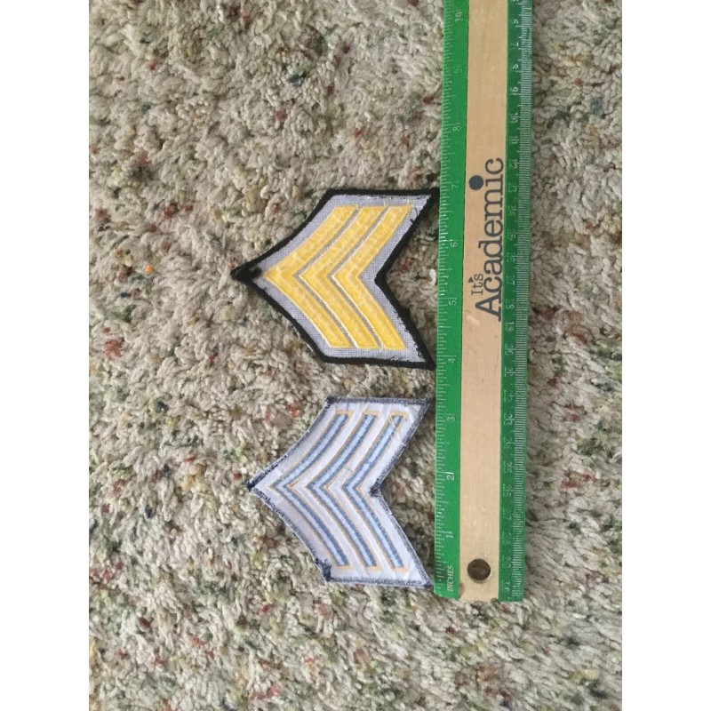 Sergeant Stripes/2 Patches Per Set /Brand New/*Note Currently Out Of