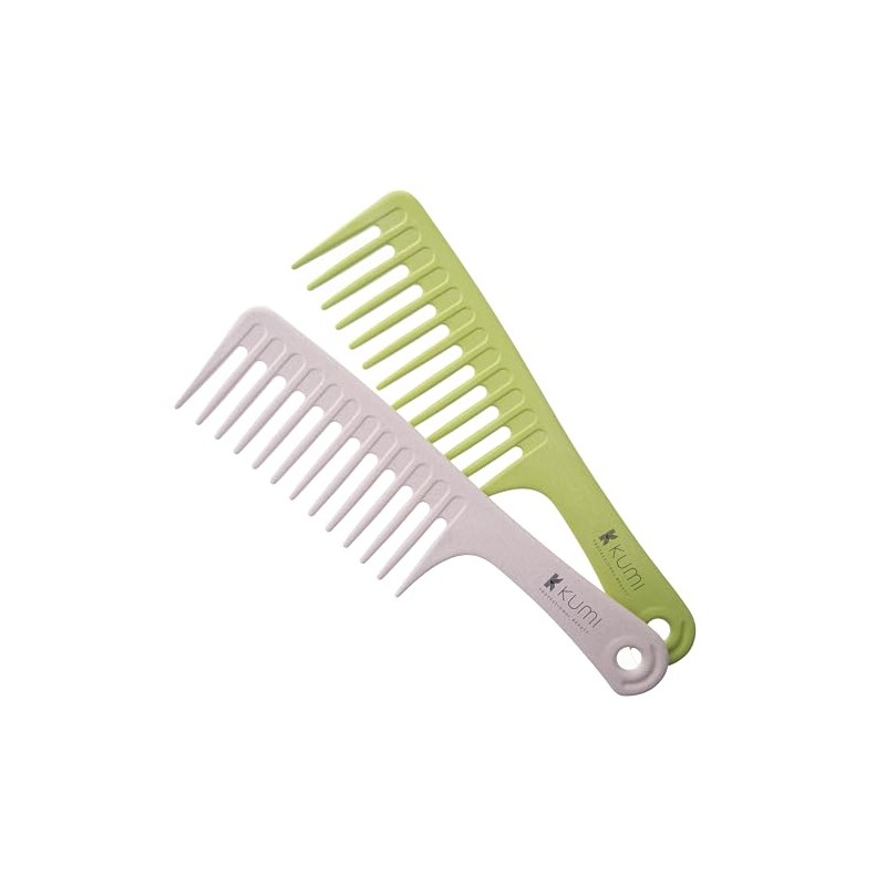 Kumi Wheat Eco-Friendly Shampoo Rake Oatmeal - Wide Teeth Detangling