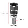 Motoforti 4pcs Universal Motorcycle License Plate Frame Bolts Screws Black