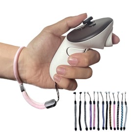 Improved Replacement Wrist Straps for Oculus Quest 3 Gen Controller, Sturdy Comfy Adjustable Hand Strap for Oculus 3, Easy Attach White Resin Stopper for Oculus Controllers