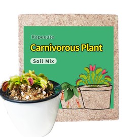 Kapecute Carnivorous Plant Soil Mix 2 Qts, Include Perlite and Sphagnum Moss Debris, Great Potting Soil for Venus Fly Traps, Pitcher Plants, Sundews