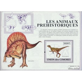 Prophila Collection Komoren Block 482 (complete edition) 2009 Dinosaurs (stamps for collectors) Amphibians/Reptiles/Saurs