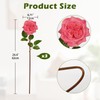 4.7'' Large Artificial Roses - Set of 3 Long-stem Real