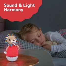 PREXTEX Little Lion Shape Kids Night Light - 7 Colors, 10 Calming Sounds, 6 Lullabies, Timer, Washable Covers, Portable Night Lamp for Kids - Lion Lamp for Ages 2 and Up - 3.9 x 6.9 x 3 inches