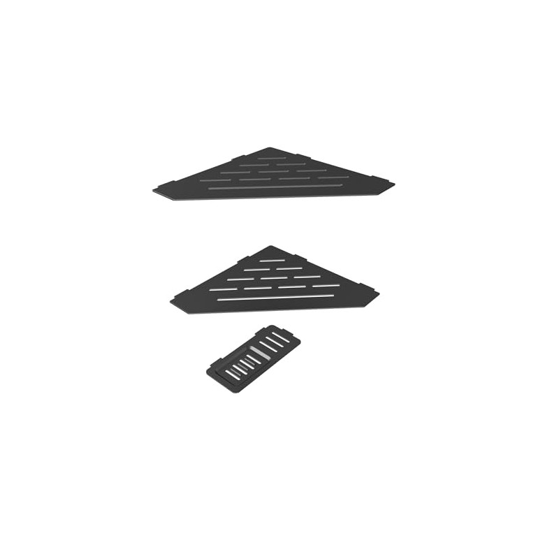 XIGOO 10" Recessed Corner Shower Shelf 2 Packs, No Drill