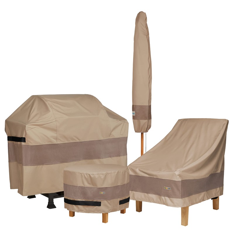 Duck Covers Elegant Waterproof 26 Inch W Stackable Patio Chair
