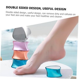 minkissy Double-sided Pedicure Exfoliator Tool Glass for Callus Removal and Foot Scrubbing Safe for Foot Sk